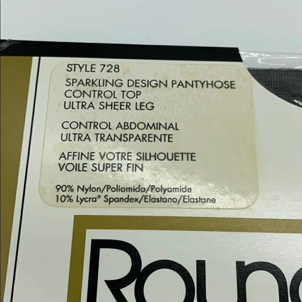 Round The Clock Pantyhose With Diamonds Applique
